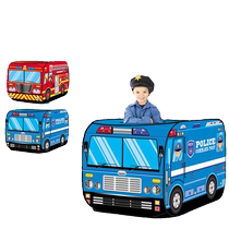 Police car tent childrens indoor playhouse small house toy house boy baby play house folding ocean ball pool