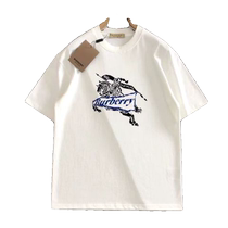 Counter original single quality counter 24 trendy brand popular war horse casual short-sleeved T-shirt pure cotton printed half-sleeve right shoulder handsome
