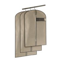 Clothes dust cover non-woven home wardrobe storage hanging bag coat suit dustproof and moisture-proof storage bag large size