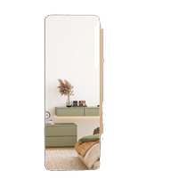 Full body dressing mirror wardrobe mirror interior invisible sticker cabinet door sticker fitting mirror dormitory wall sticker self-adhesive glass mirror