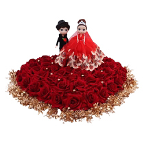 Full set of wedding car decorations auxiliary front flower brides wedding arrangement wedding flower fleet suction cup crown car roof