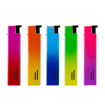 Metal direct punch windproof lighter customized advertising printing high-end hotel disposable lighter customized logo