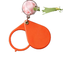 Magnifying glass ultra-high definition portable keychain for the elderly folding portable mini small children and toddlers