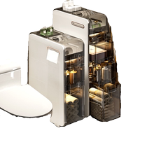 Bathroom storage rack gap storage cabinet bathroom floor storage cabinet toilet rack trolley seam rainproof and waterproof