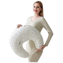 Breast feeding theorist lactation pillow cushion with pillow care waist chair baby cuddler sleeping and hugging newborn to hold the pillow head arm