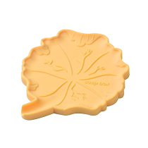 Lotus leaf soap box silicone soap holder solid color small fresh soap storage rack drain soap pad diversion soap holder