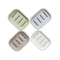 Double-layer drain soap dish creative bathroom soap rack bathroom soap rack storage rack no punching laundry plastic