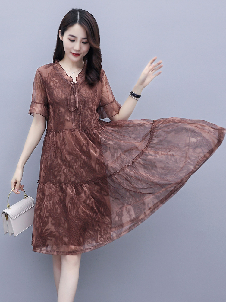 Robe été Mousseline de soie - Ref 3428976 Image 5