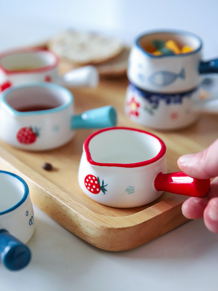 S creative small ceramic plates in the kitchen is multi - purpose seasoning sauce dish seasoning sauce vinegar tableware plate small milk cup