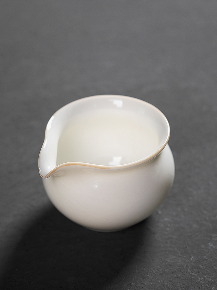 Jiangnan past fair ceramic cup white porcelain open your up suet jade piece of kung fu tea and a cup of tea ware points cups