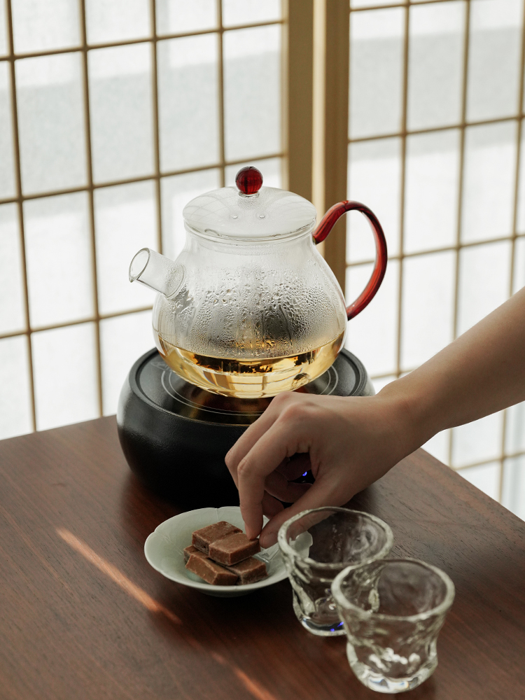 Glass boiling kettle suit the electric TaoLu boiled tea, the tea stove to boil tea steam boiling, steaming pot of household contracted