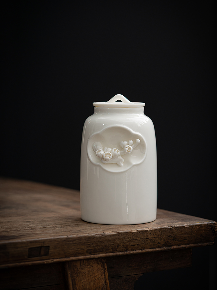 The Self - "appropriate content manually caddy fixings pinch flower seal pot receives ceramic POTS retro white porcelain storage tank storage tanks