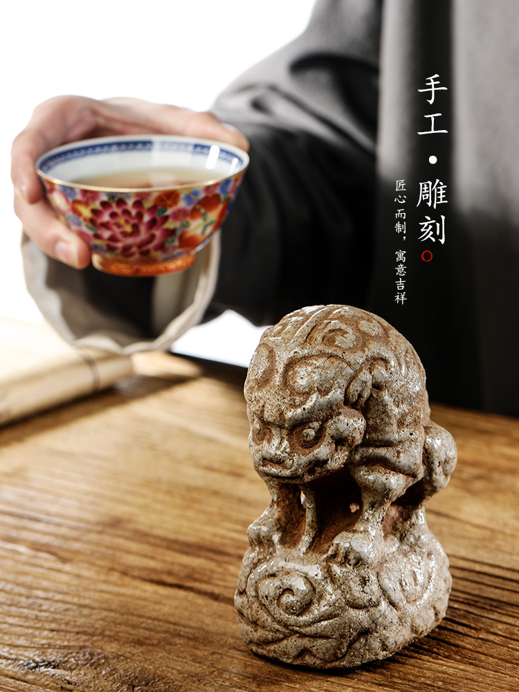 Pet jingdezhen checking clay tea to raise creative furnishing articles become angry insect lucky move play tea tea and tea accessories
