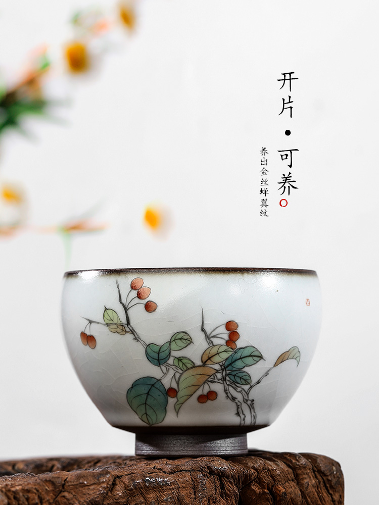 Pure manual your up kung fu tea set jingdezhen ceramic cups master cup sample tea cup single CPU hand - made pieces of tea