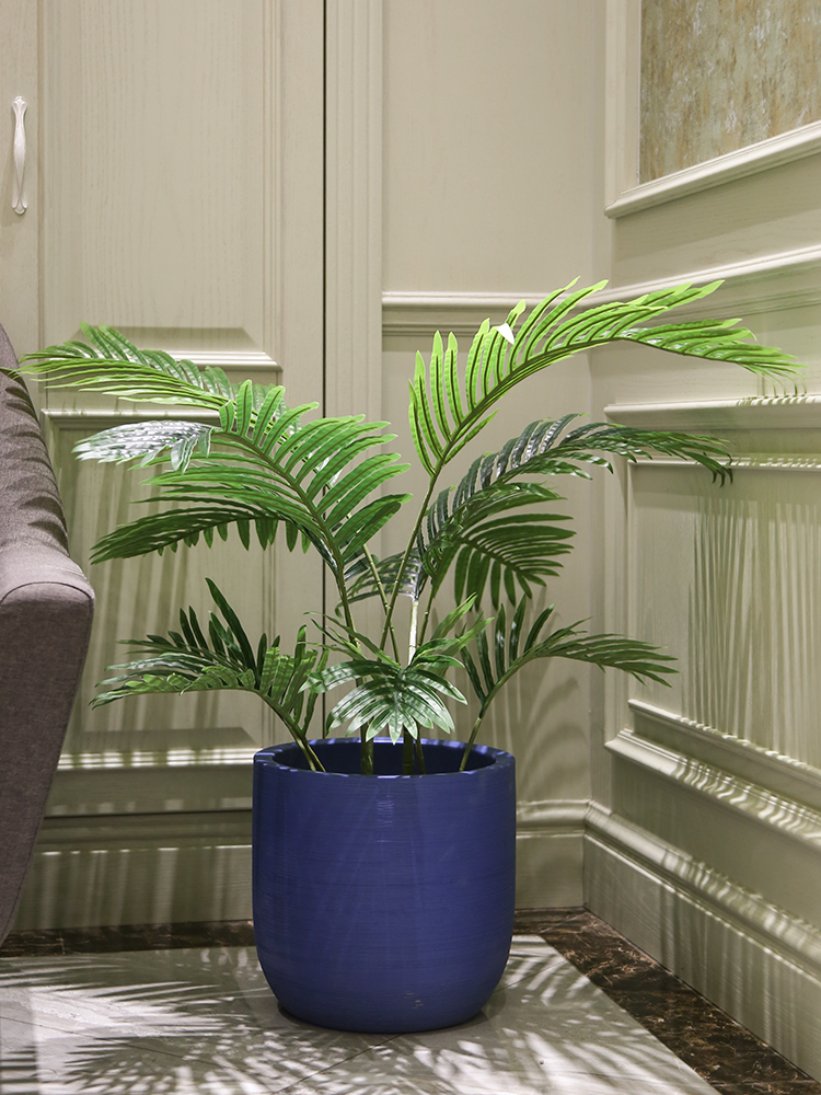 Artificial the plants traveler banana ground ceramic flower pot flower implement sitting room adornment fake green plant in northern wind bonsai tree flowers