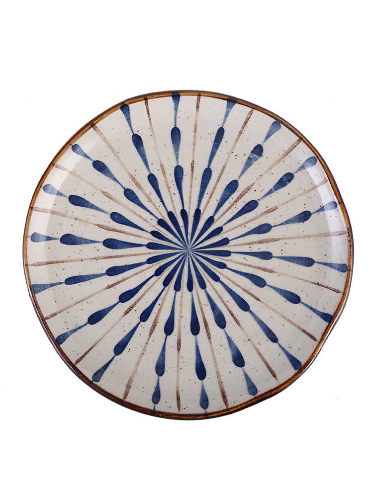 Japanese new wind restoring ancient ways under the glaze color petard ceramic tableware household bowls plates rice bowls rainbow such as bowl bowl suit