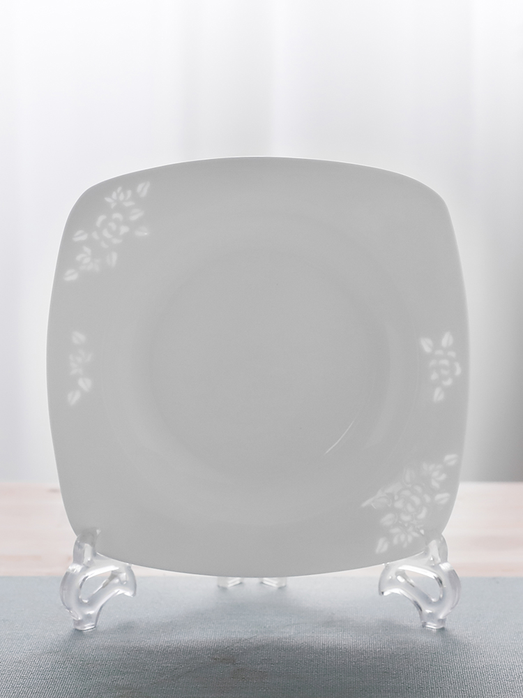 Contracted style tableware suit dishes informs the jingdezhen creativity and exquisite ceramic plate combined with microwave