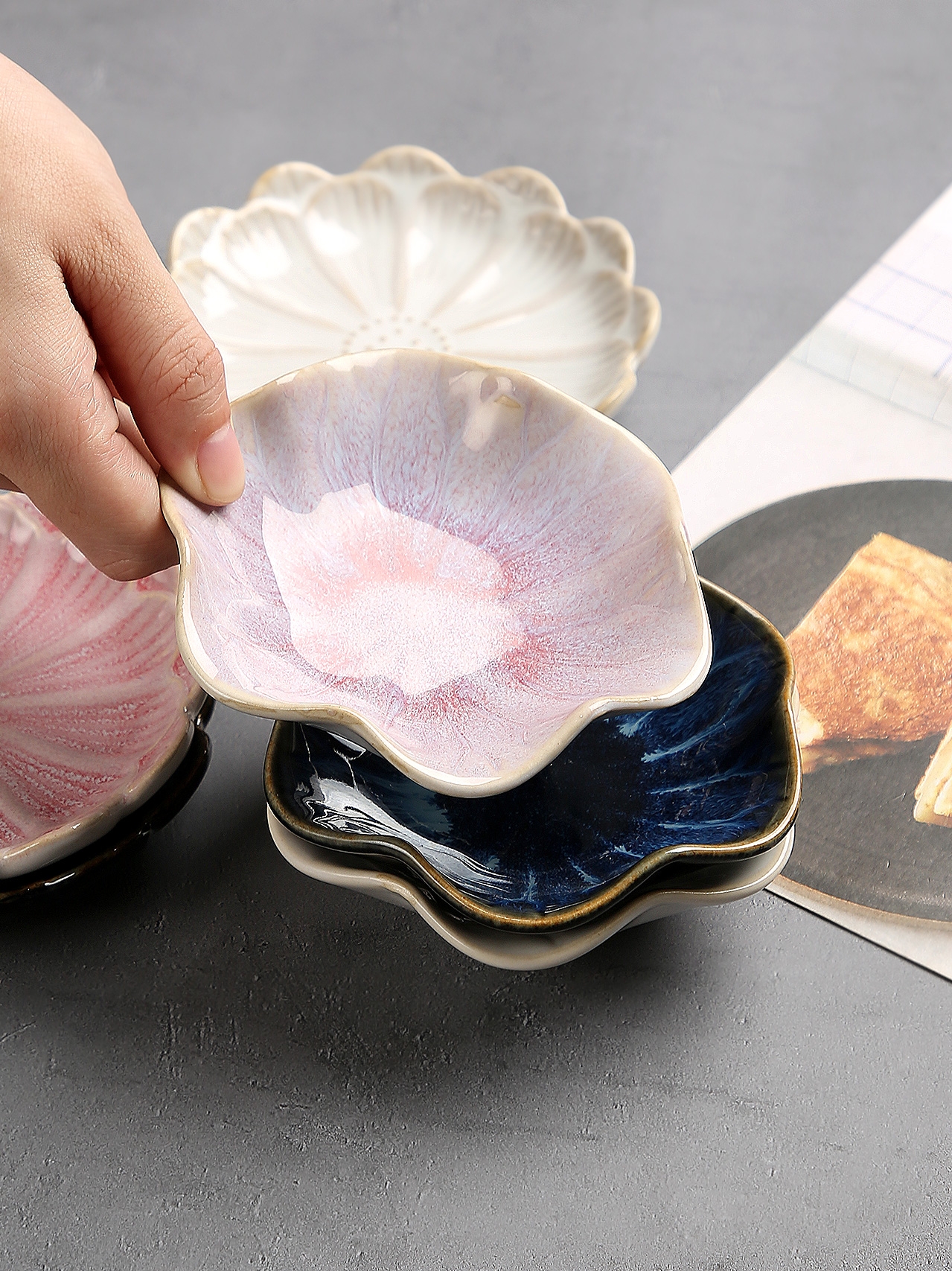 Japanese up household creative small dishes flavor dish dip dish of sauce vinegar disc ceramic dish dish snack plate
