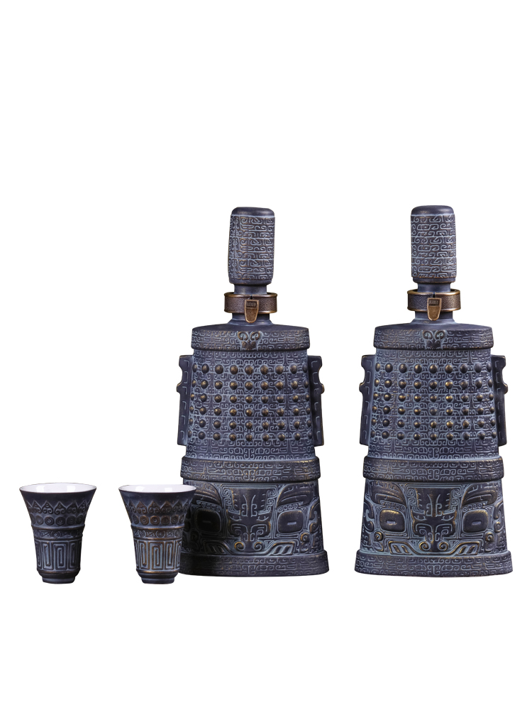 A kilo of jingdezhen ceramics deacnter archaize sealed jar of wine suits for liquor bottle bottles household jars
