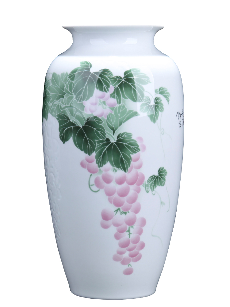 Jingdezhen ceramic vase grape light modern key-2 luxury contracted the new Chinese style art vases, furnishing articles American ideas