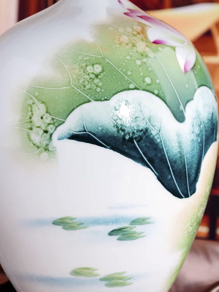 Jingdezhen ceramics furnishing articles household act the role ofing is tasted I and contracted famous masterpieces hand - made decorative vase in the living room