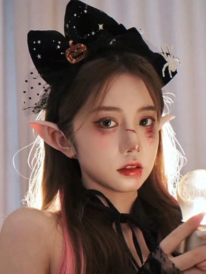Halloween Tinh Tai Cos Ảnh Sân Khấu Trang Phục Đạo Cụ Cho Trẻ Em Và Người Lớn Nhập Vai Mô Phỏng Tai Dài