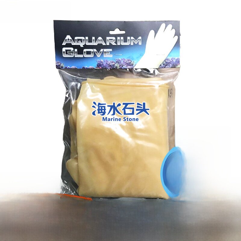 大洋海水珊瑚保养手套耐酸碱超级海水护理手套天然乳胶75cm