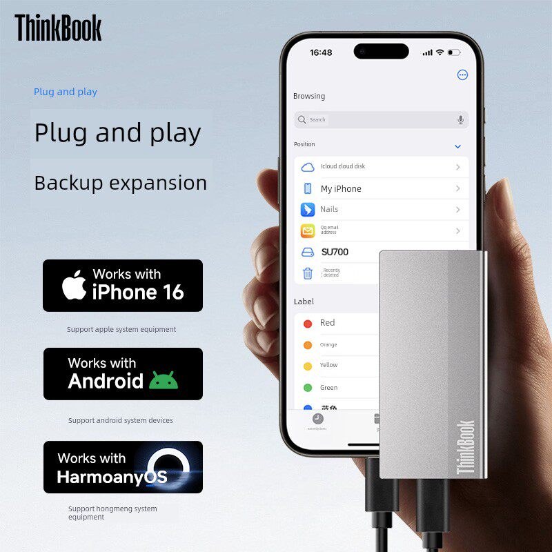 Внешний SSD-накопитель Lenovo ThinkBook SU700 2ТБ