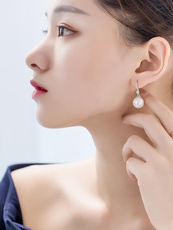 Серьги Жемчужные серьги женский 925 серебряный