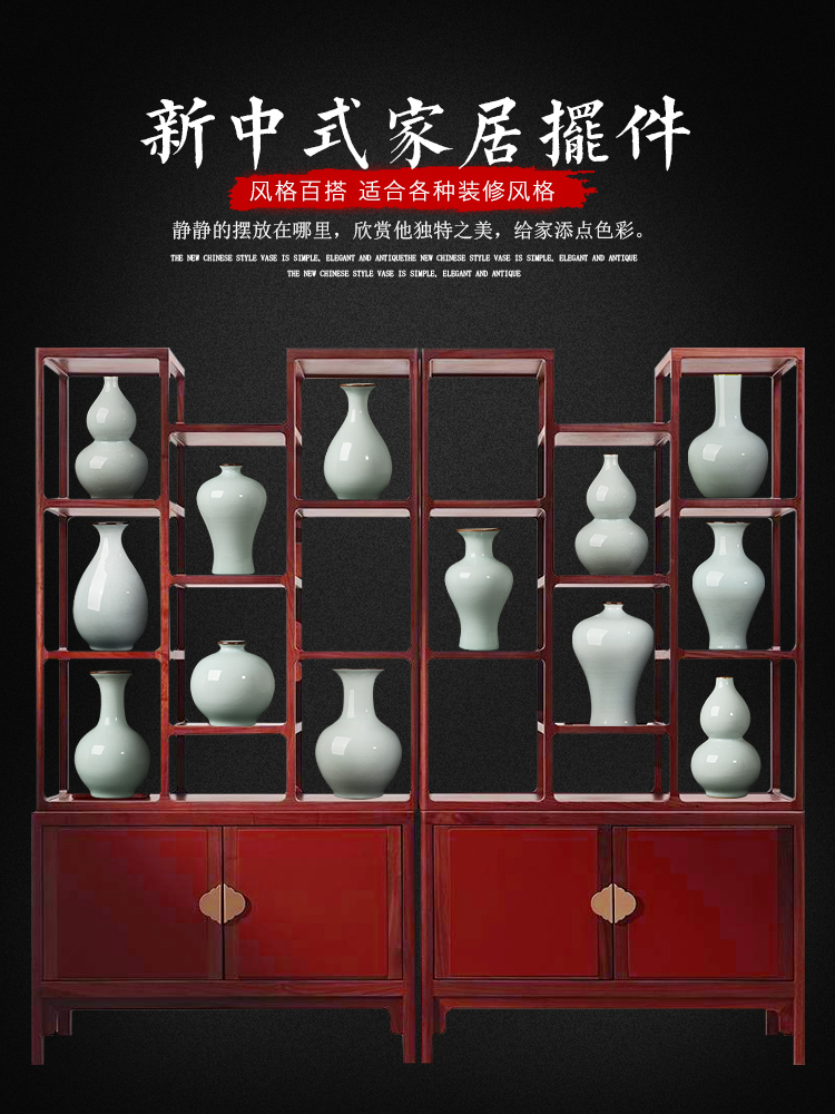 Archaize of jingdezhen ceramics up crack flower vase furnishing articles sitting room of Chinese style restoring ancient ways is rich ancient frame ornaments