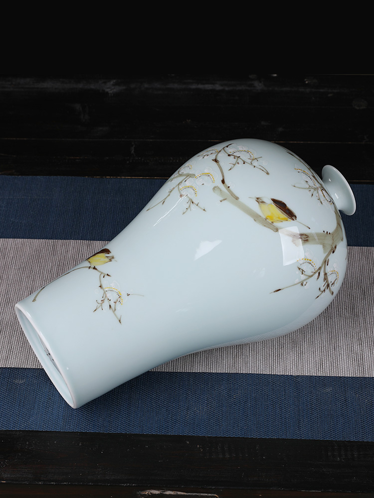 Creative jingdezhen ceramics vase furnishing articles hand - made thin foetus ikea household act the role ofing is tasted sitting room adornment ark, furnishing articles