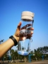 Dung tích lớn thể dục thể thao cốc nước không gian nhựa sinh viên nam và nữ quy mô xách tay đơn giản mùa hè thả chai nước - Tách bình đựng nước inox