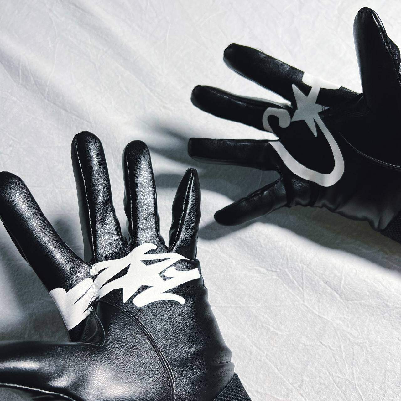 Corteiz leather glove crtz black leather gloves: a must-have for fall and  winter outings! a fashion item that is cool to the core