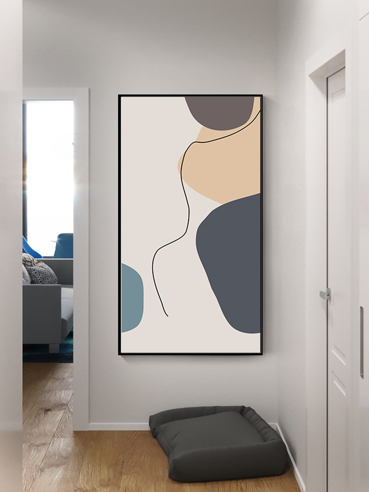 Morandi phong cách thích hợp trang trí những bức tranh vẽ tranh tường lối vào hành lang lối vào hành lang phiên bản theo chiều dọc tối giản vẽ tranh trang trí