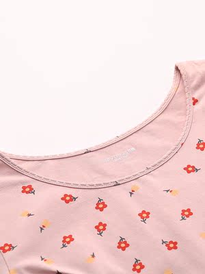 Fen Teng mùa xuân và mùa thu đồ lót nhiệt của phụ nữ độc thân cotton nữ đồ ngủ ngọt ngào và đáng yêu 泫 雅 gió mỏng phần mồi - Áo ấm quần áo giữ nhiệt nam uniqlo Áo ấm