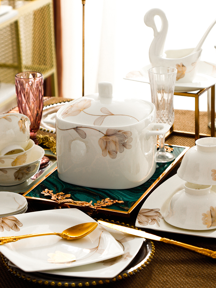 Jingdezhen ceramics creative dish bowl dish dish dish of rice bowls of household rainbow such as bowl dishes suit household sheet is tasted