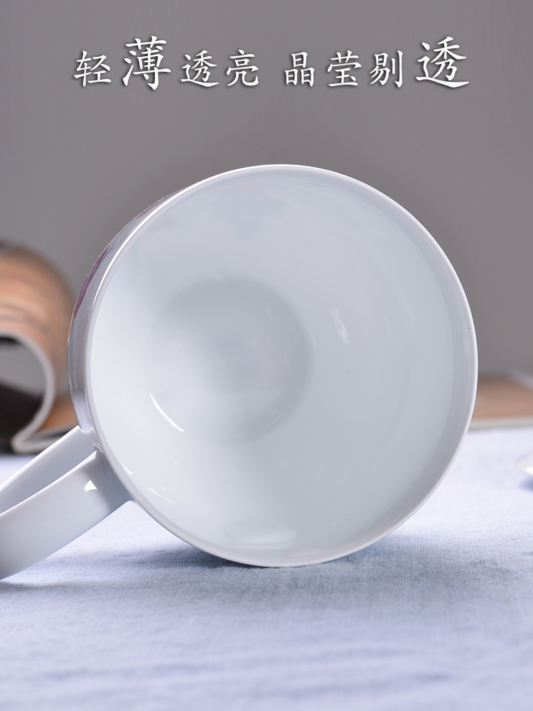 Thousand red up liling hand - made glass girls make tea cups with cover office cup tea ceramic cup