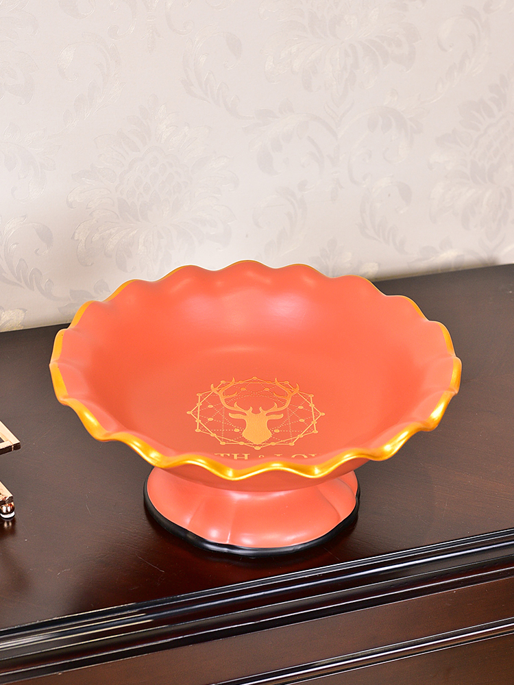 Modern living room table light and decoration ceramics big bowl tea table European - style snack dish candy dish home furnishing articles
