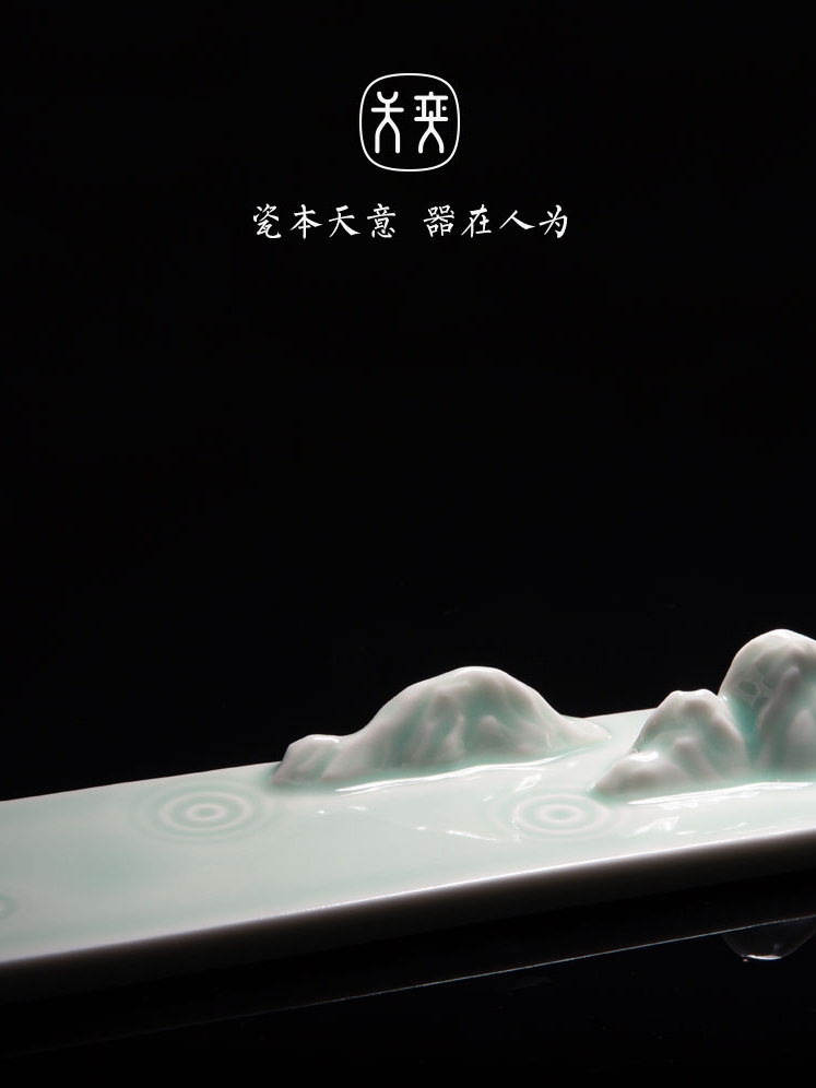 The mountain rain days yi ceramics sandal line censer household indoor incense incense seat manual creative box lie The incense buner