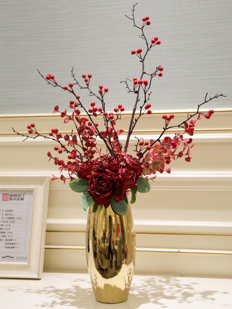 Nordic light key-2 luxury vases, ceramic flower arranging household act the role ofing is tasted furnishing articles, the sitting room porch hydroponic flower tea table, table decoration