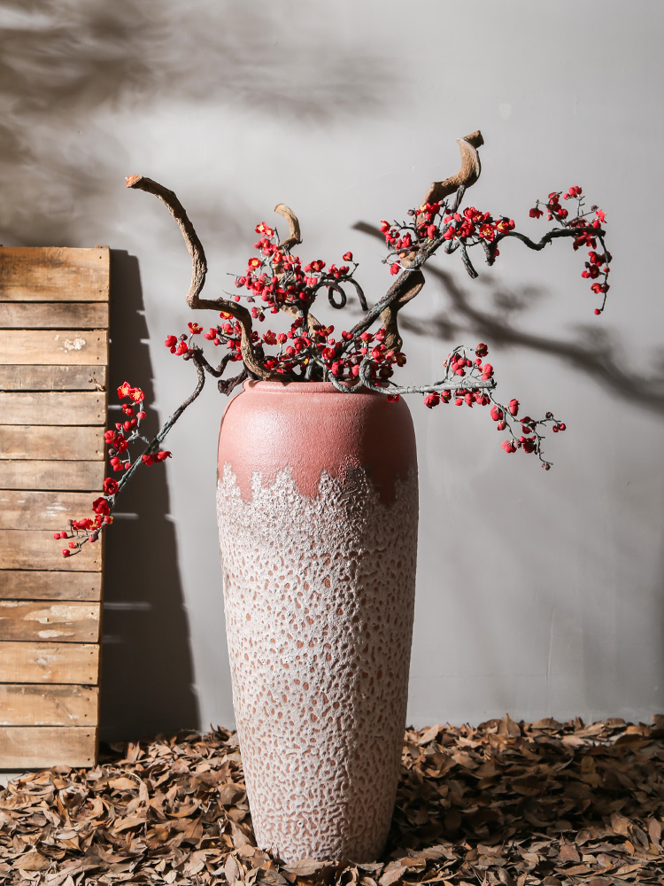 New Chinese style big be born between sitting room model creative ceramic vase dry flower arranging flowers adornment mall ambry furnishing articles