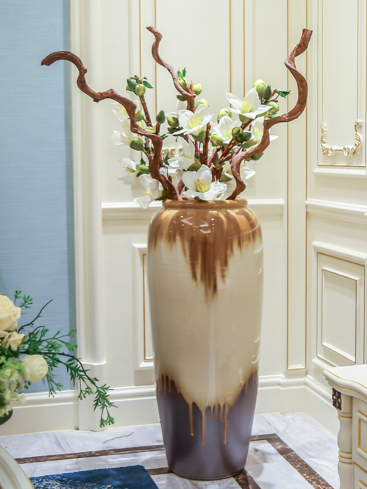 The ground ceramic big furnishing articles contracted and I sitting room vase floral potpourri, hotel, villa decoration decoration