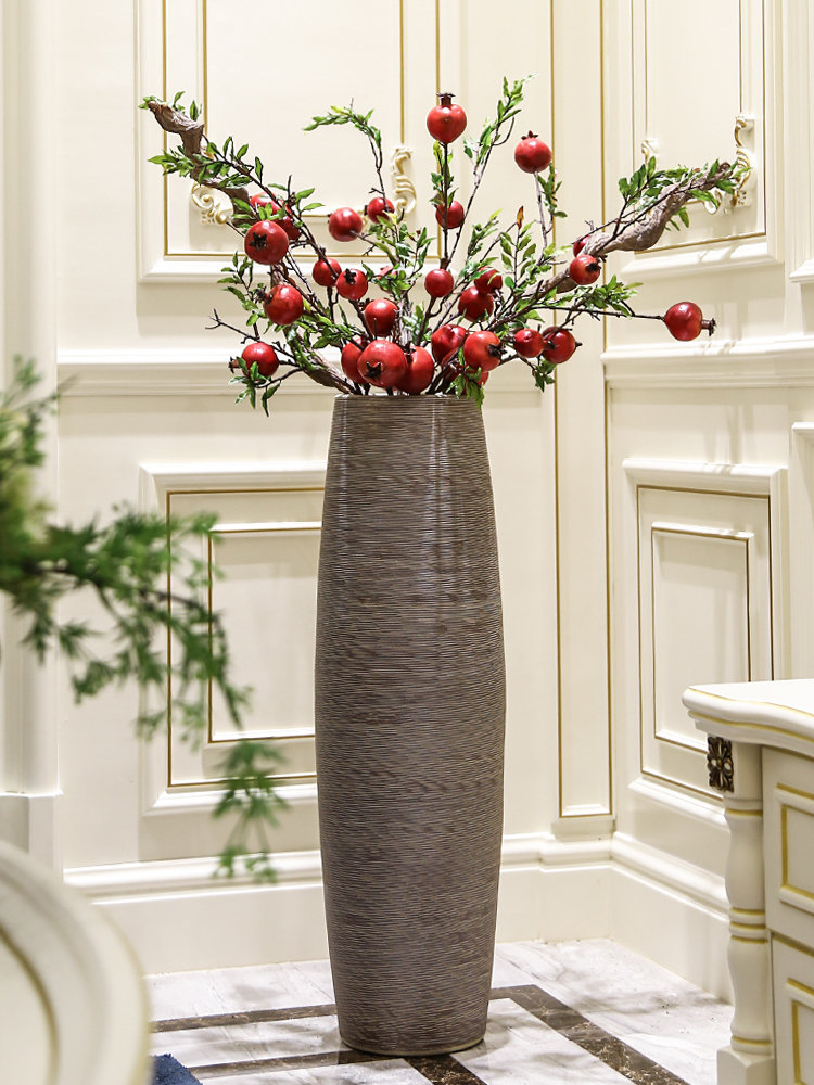 Jingdezhen landing large ceramic vases, new Chinese style flower sitting room porch dried flower adornment bedroom furnishing articles