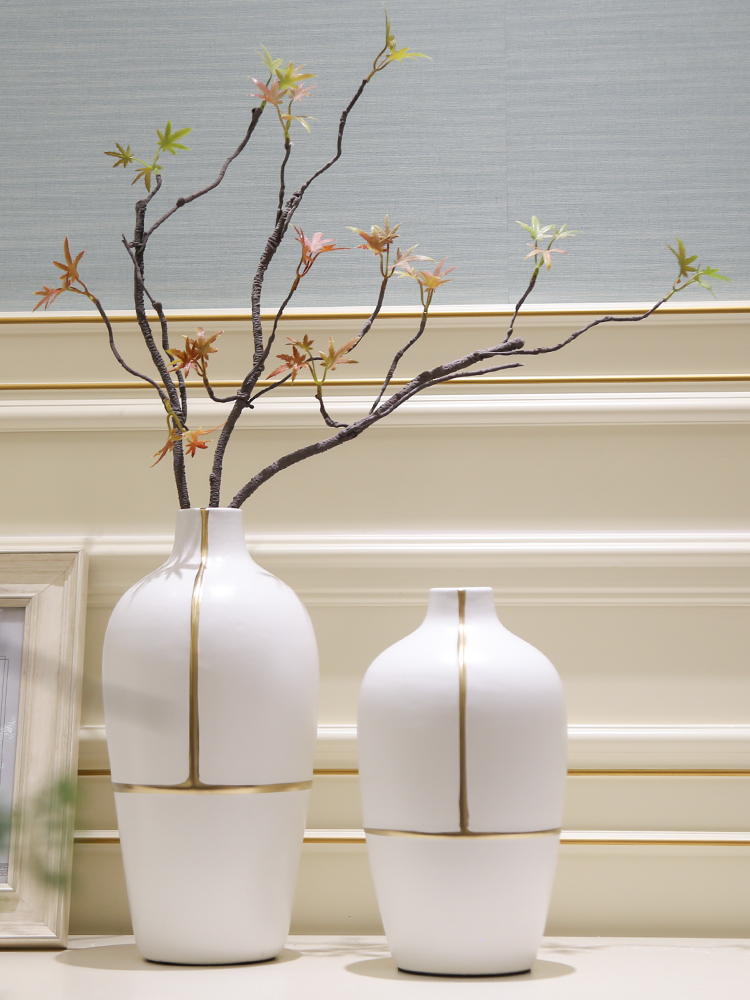 Light the key-2 luxury of modern dry flower vases, flower arrangement sitting room between example table ceramic flowers, floral decorations household act the role ofing is tasted