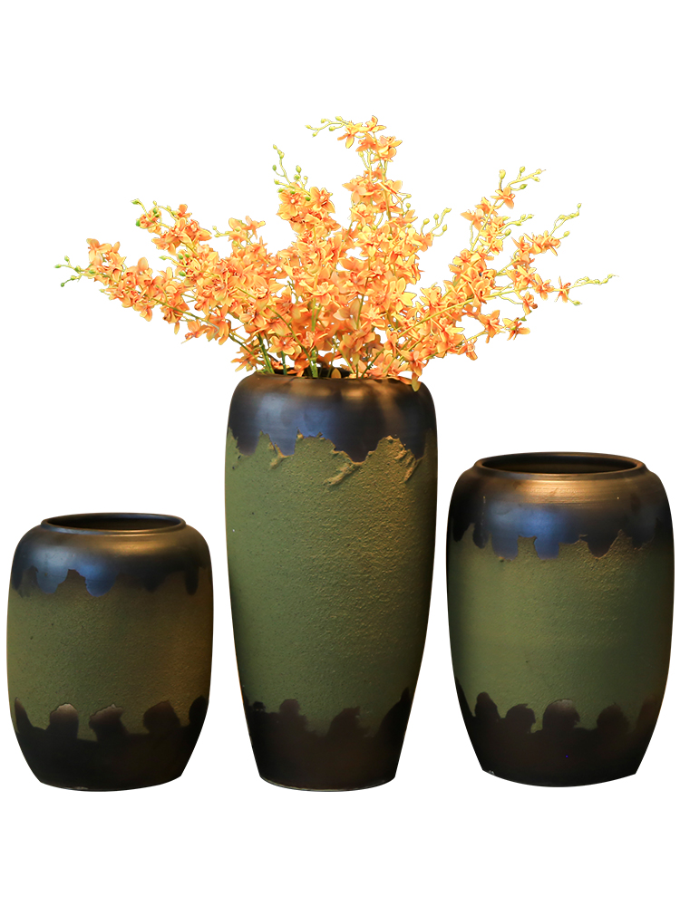 Restoring ancient ways of jingdezhen pottery vases, decorative furnishing articles desktop simulation flower arranging art ceramic flower implement of TV bar face