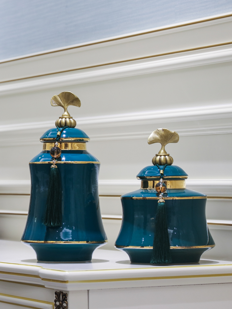 European ceramic vases, table light key-2 luxury furnishing articles wind the sitting room porch TV cabinet modern new Chinese style household ornaments