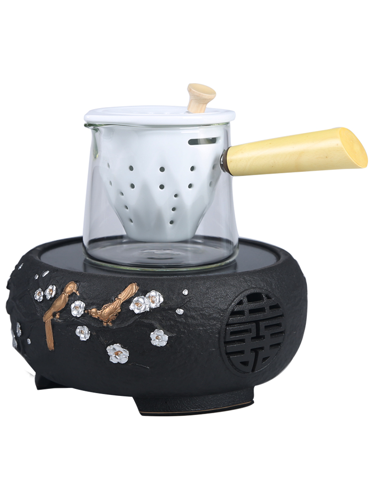 Beaming electricity TaoLu glass product porcelain sink, black pottery pot set of household heat resisting high temperature make tea kettle boil tea