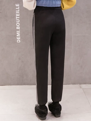 Bà bầu quần legging mùa đông cộng với quần nhung dày ấm áp mùa thu đông mặc quần cotton nâng bụng quần cộng với quần nhung mùa đông quần bầu Phụ nữ mang thai quần / quần bụng