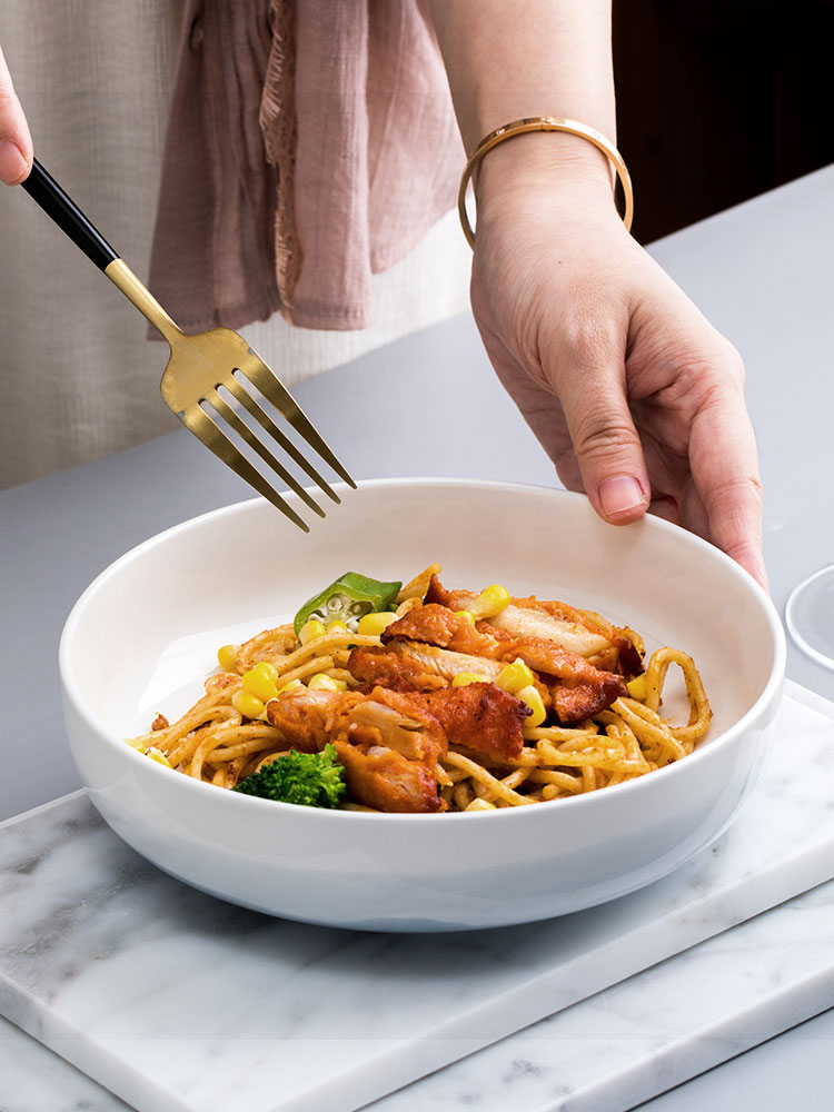 The Job of household ceramic bowl 5.5 inch porringer individual bowls of rice bowl dishes suit northern dishes for dinner