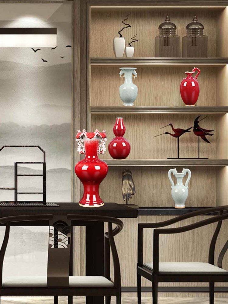 Creative jun porcelain vase variable glaze ceramics youligong flower arranging home sitting room adornment handicraft furnishing articles